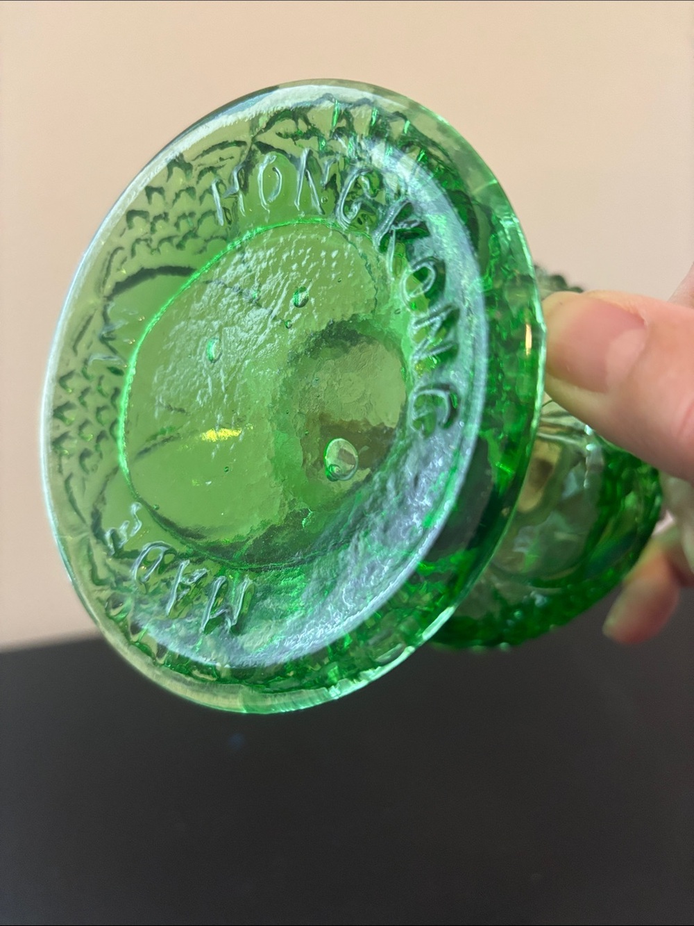 Vintage Green Mini Oil Lamp - Picture 2 of 2